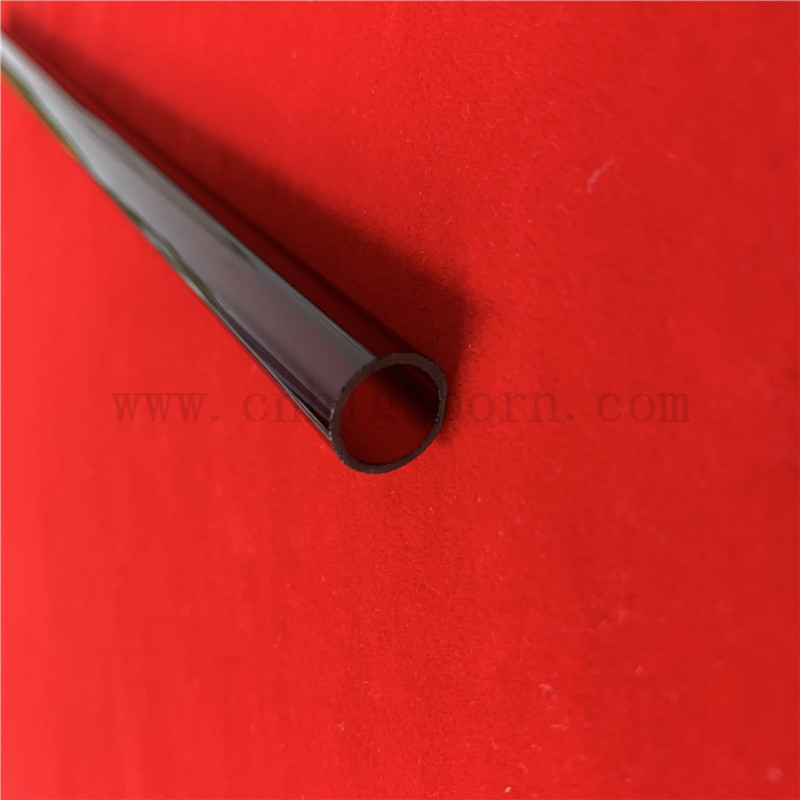 Heat Resistance Customized Infrared Ruby Silica Quartz Glass Tube