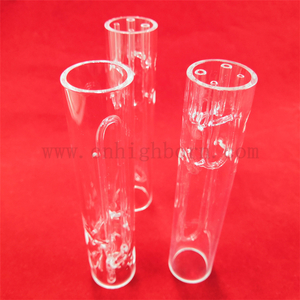 Customized Heat Resistant Clear Quartz Glass Tube Polished Transparent Silica Glass Sleeve Pipe