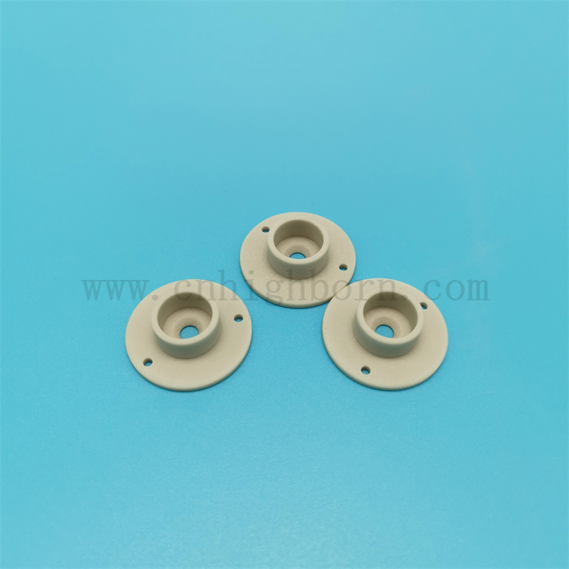 Precision Machining AlN Ring Aluminum Nitride Ceramic Insulating Washer 