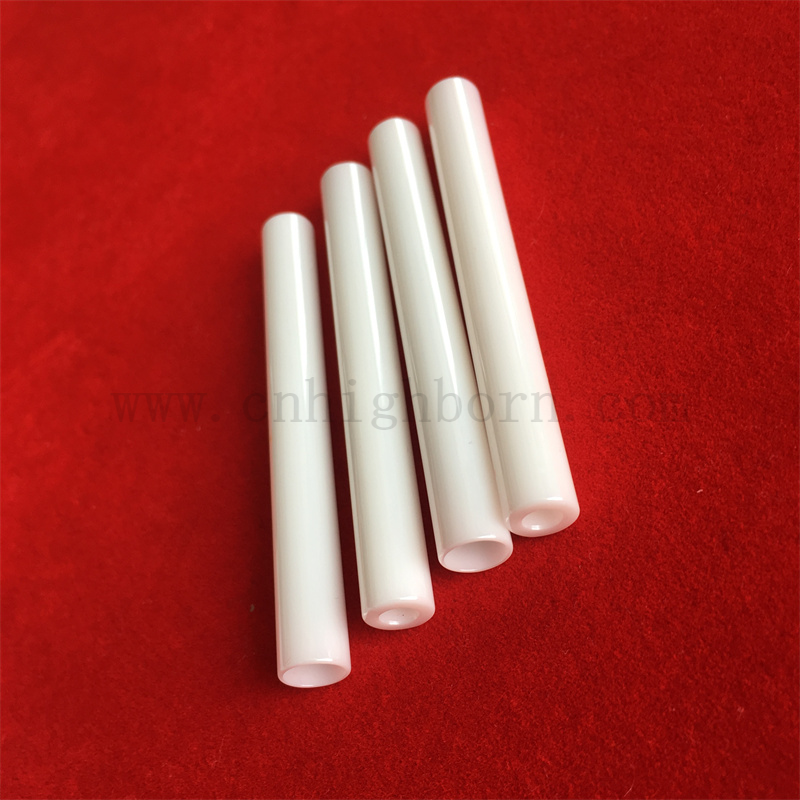 Smooth Yttria Stabilized YSZ ZrO2 Zirconia Ceramic Tube Both Sides Open