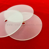 Opaque Perforated Frosted Quartz Glass Plate Quartz Optical Lens