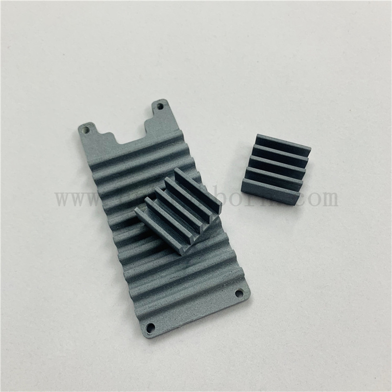 Black Porous Silicon Carbide Part SiC Ceramic Heat Sink 