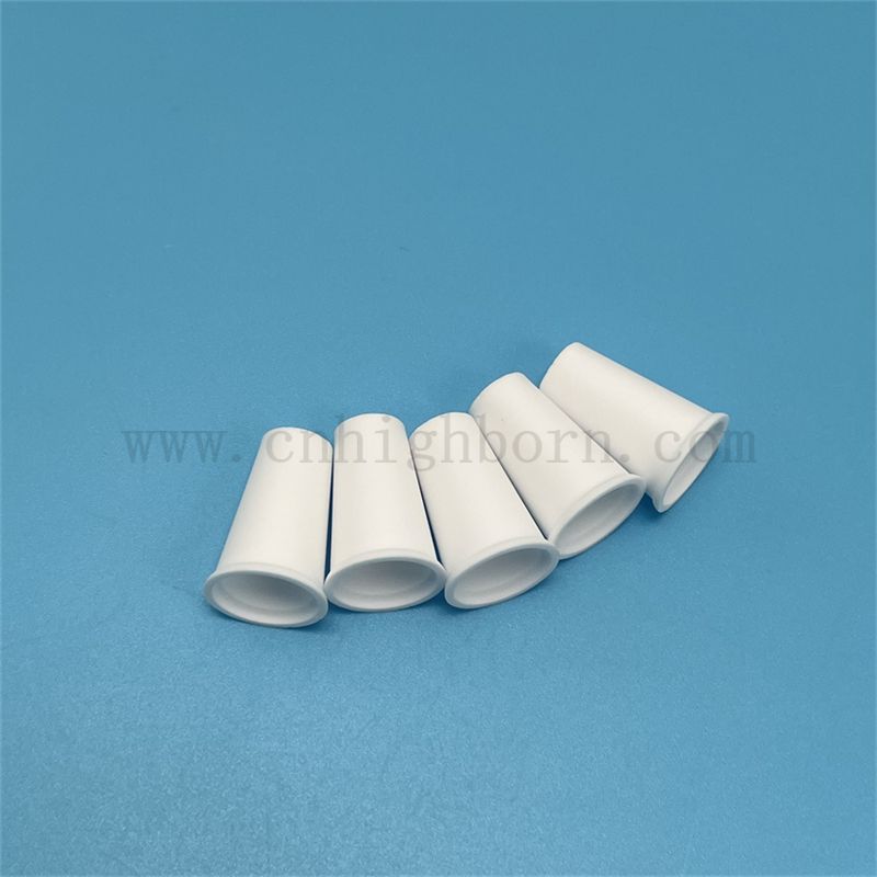 Customized 95% Alumina Al2O3 Ceramic Dry Herb Heating Crucibles with Bottom Holes