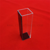 Customized Sample Cell for Lab Analytical Instrument Self Masking Black Quartz Glass Cuvette Absorption Cell