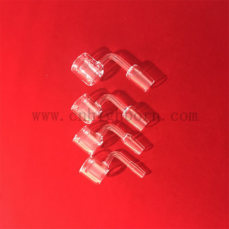 Heat resistant customized shape flat top transparent quartz banger with male joint