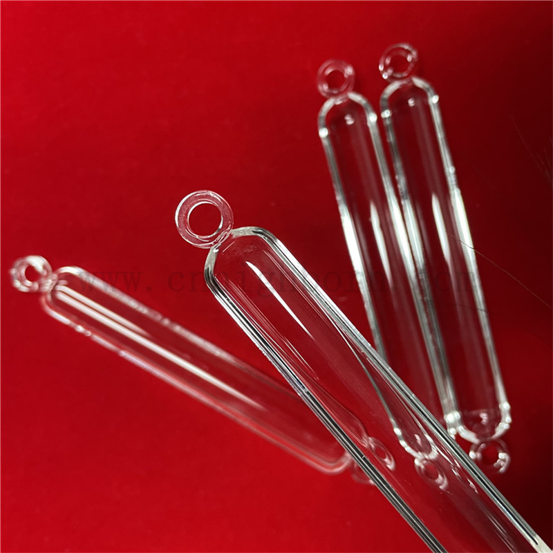  Heat Resistance Lab Research Clear Quartz Instrument Quartz Glass Boat 