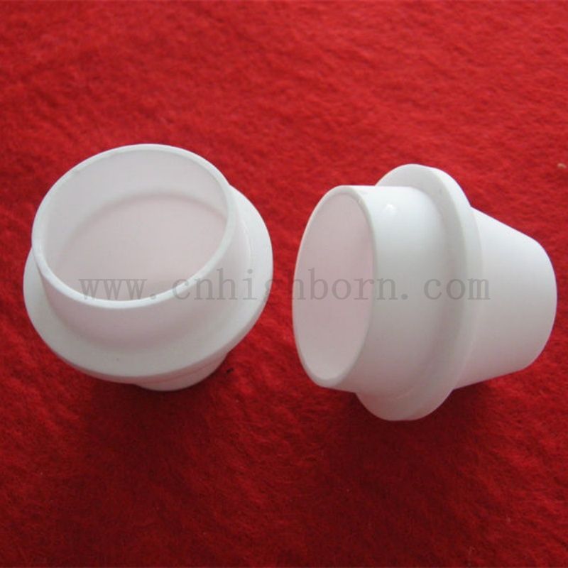 High Temperature Resistance LECO TGA Alumina Ceramic Crucible with Lid Lab Al2o3 Melting Pot