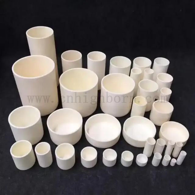 School Laboratory 99% Al2O3 Ceramic Crucible Alumina Melting Pot Combustion Boat for Industrial Analysis