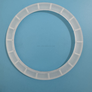 Heat Resistance Frosted Quartz Glass Flange with Hole for Industrial Applications