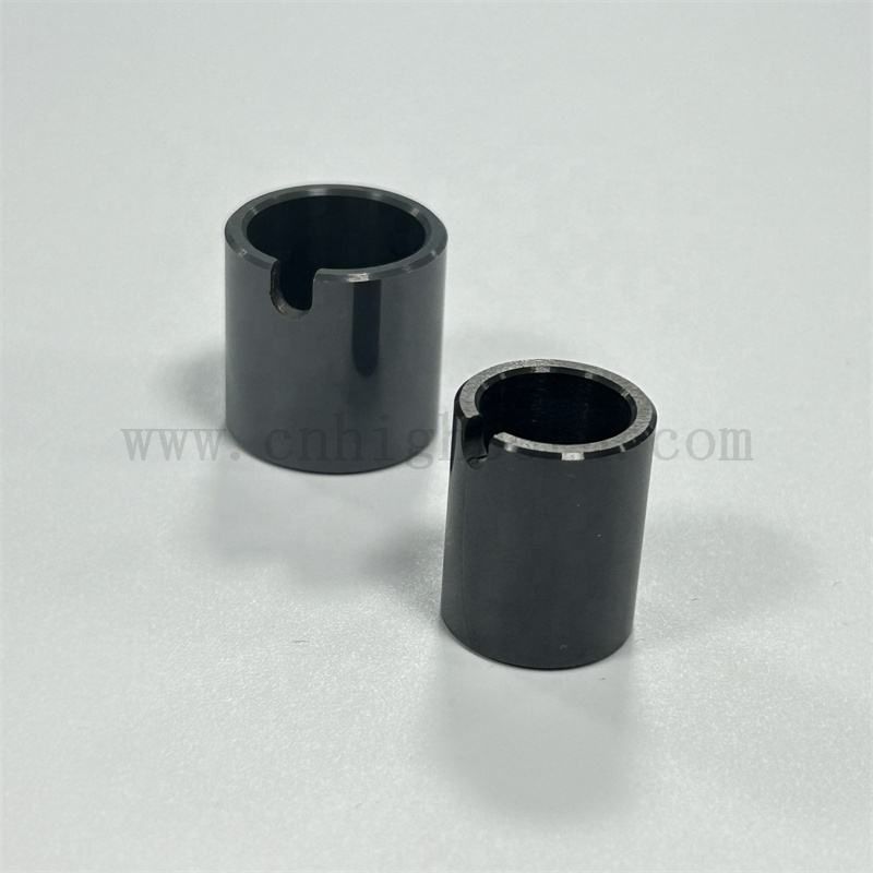 Black Zirconia Irregular Tube Insulator Surface Polishing ZrO2 Ceramic Pipe