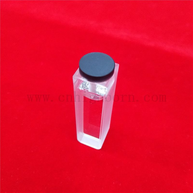Laboratory High Precision UV 10mm Path Length quartz glass cuvette