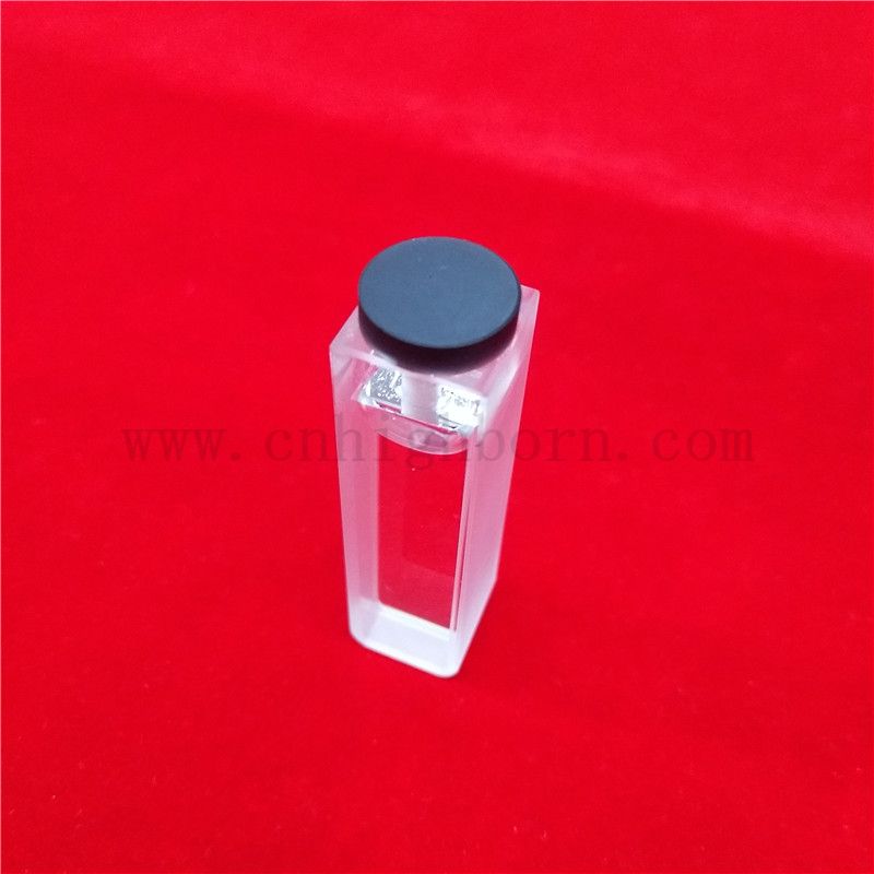 Laboratory High Precision UV 10mm Path Length quartz glass cuvette