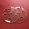 Customized Laser Drilled Transparent Silica Glass Sheet Quartz Plate with Holes
