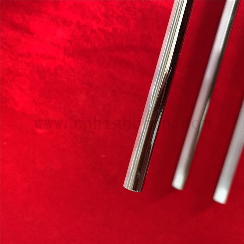 Customized Heat Resistant Quartz Silica Glass Tube with Chromium Coated