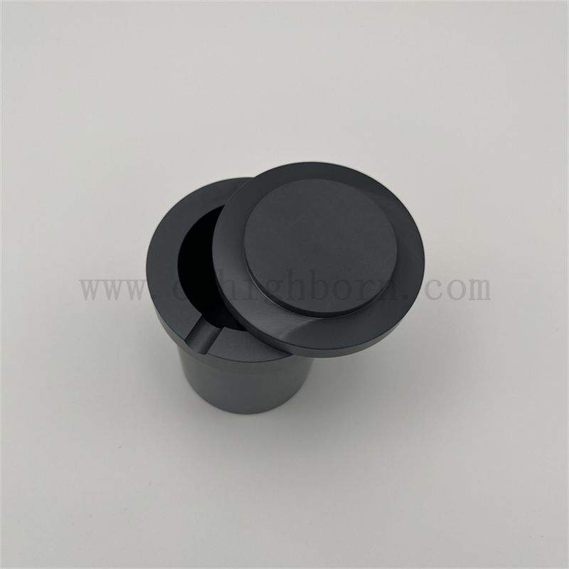 Customized Silicon Nitride Si3n4 Ceramic Melting Cricible with Lid