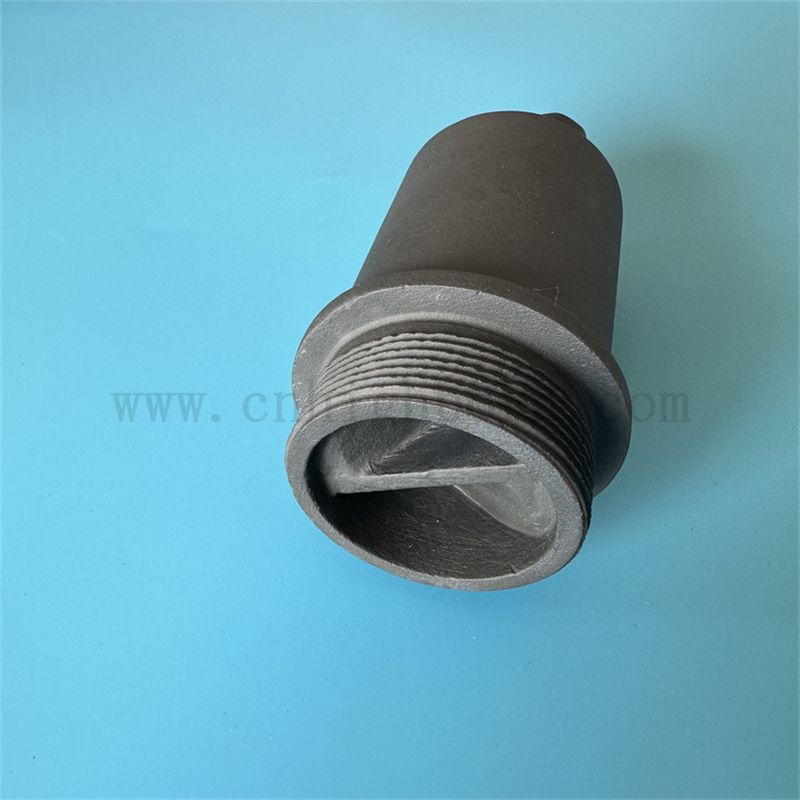 Kiln Use Reactive Sintered Silicon Carbide RSIC Ceramic Burner Nozzles