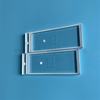 Deep Processing Rectangular Clear Quartz Glass Panel with Laser Boring