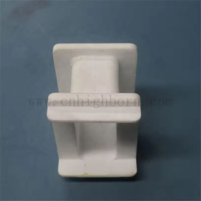 Customized Surface Glazed Steatite Ceramic Part Insulator Porcelain Irregular Block