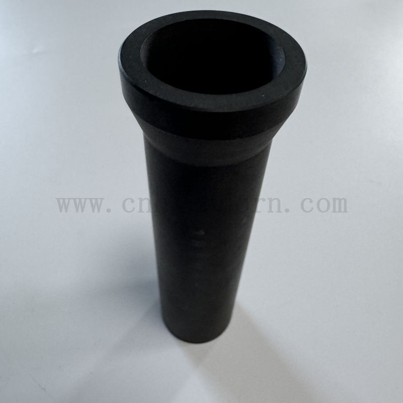 Customized Silicon Carbide Irregular Bush Pipe with Flange Reaction Sintered SiC Ceramic Part /Tube