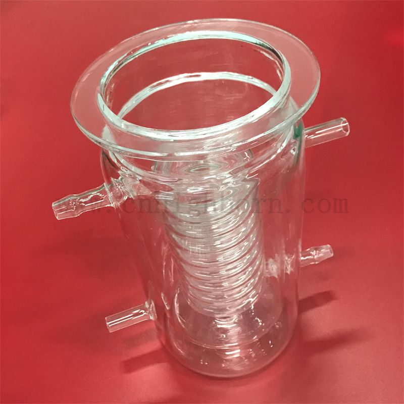  Customized Clear Heat Resistance Quartz Silica Glass Container