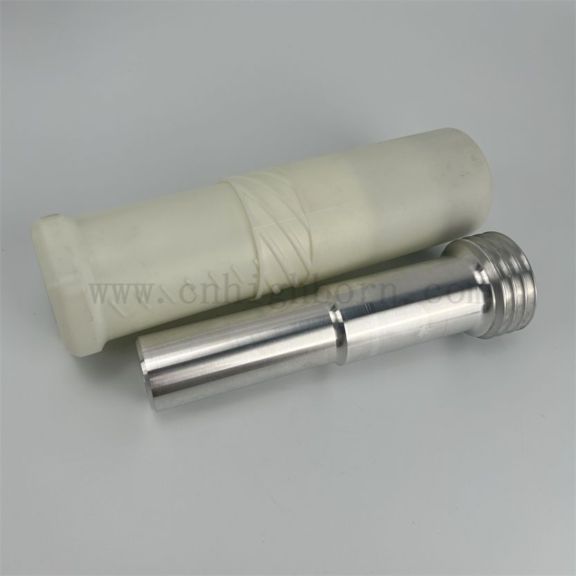Boron Carbide Sandblast Nozzle Abrasive Blasting Nozzle Single Inlet Venturi B4C Carbide Sprayer for Blasting Pots