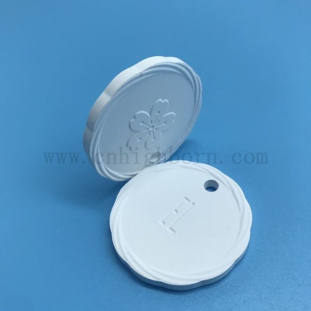 Double Side Logo Clay Porous Ceramic Scented Stone Aroma Diffuser Hanging Plate