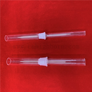 Heat Resistance Customized Quartz Glass Joint Tube Grind Connector