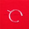 Heat Resistance Customized Clear Fused Silica Quartz C Shape Tube