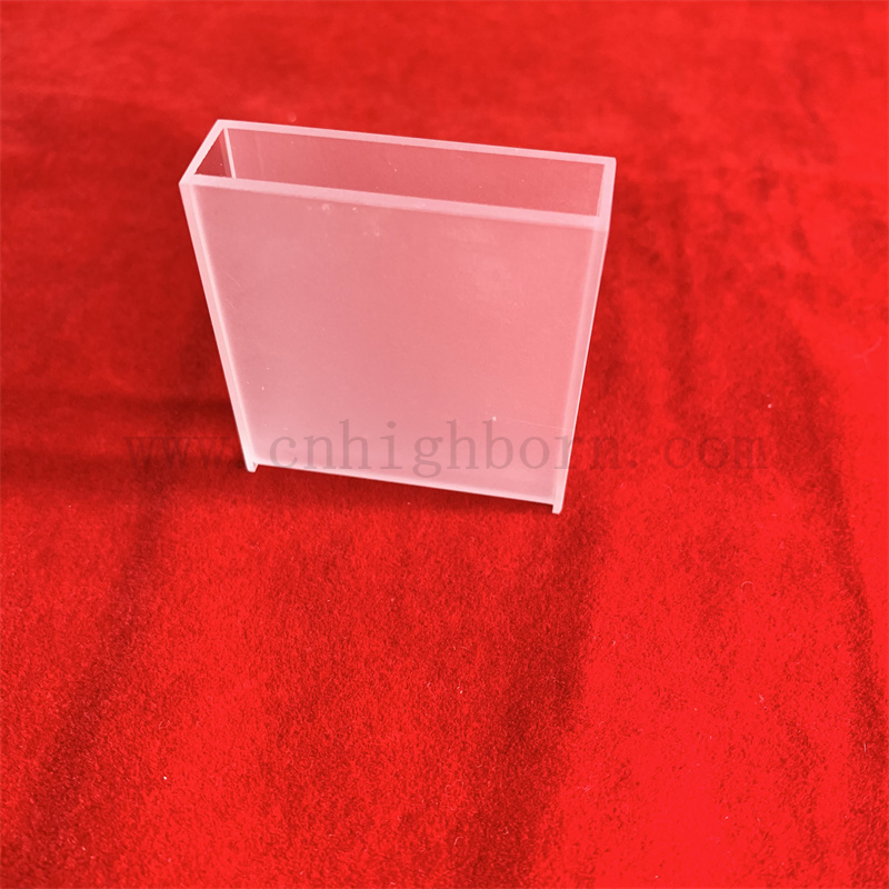 Standard Glass Cell with Lid Spectrophotometer Quartz Glass Cuvette For Laboratory