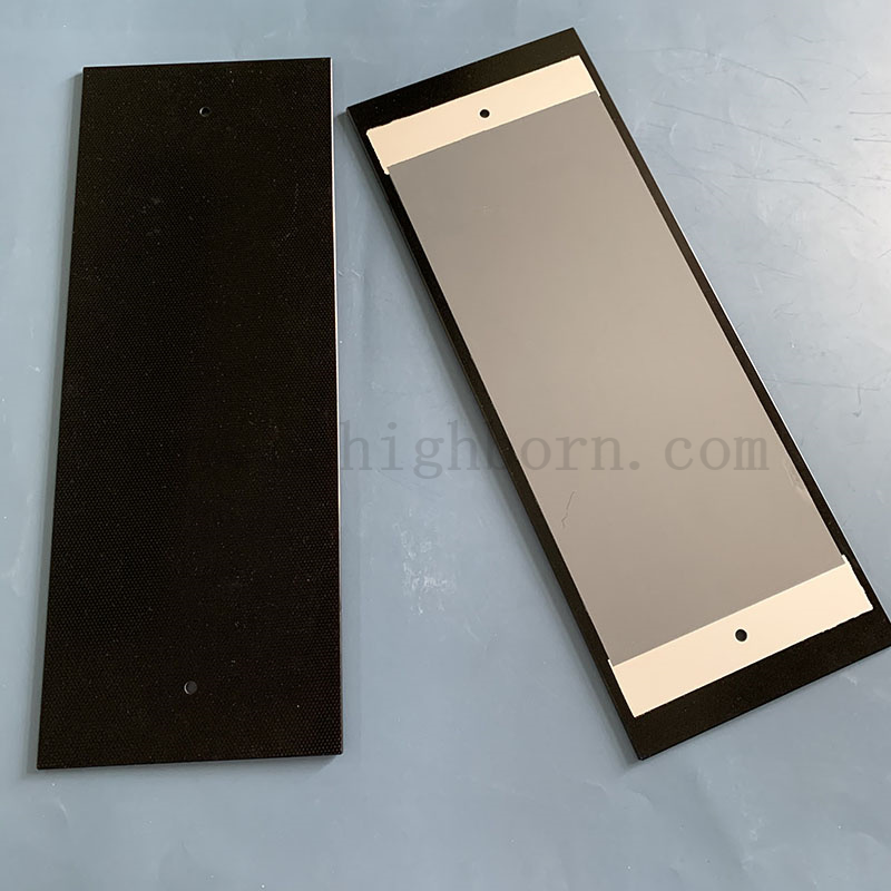 Customized High Efficiency Black Ceramic Glass Sheet Rectangular Ceramic Glass Far-infrared Glass Heating Plate