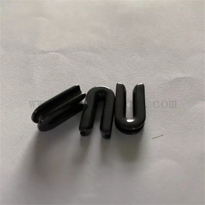 Black Titanium Oxide Ceramic Slit Yarn Guide Textile Ceramic Wire Yarn Guide