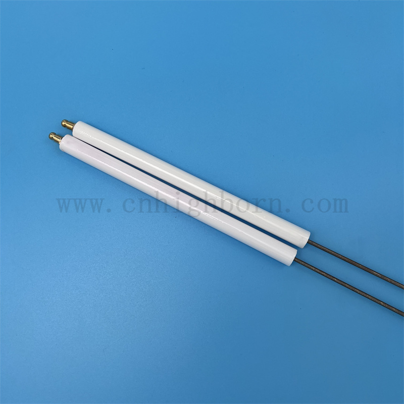 95 Alumina Igniter Customized Glazed Gas Stove Al2O3 Ceramic Ignition