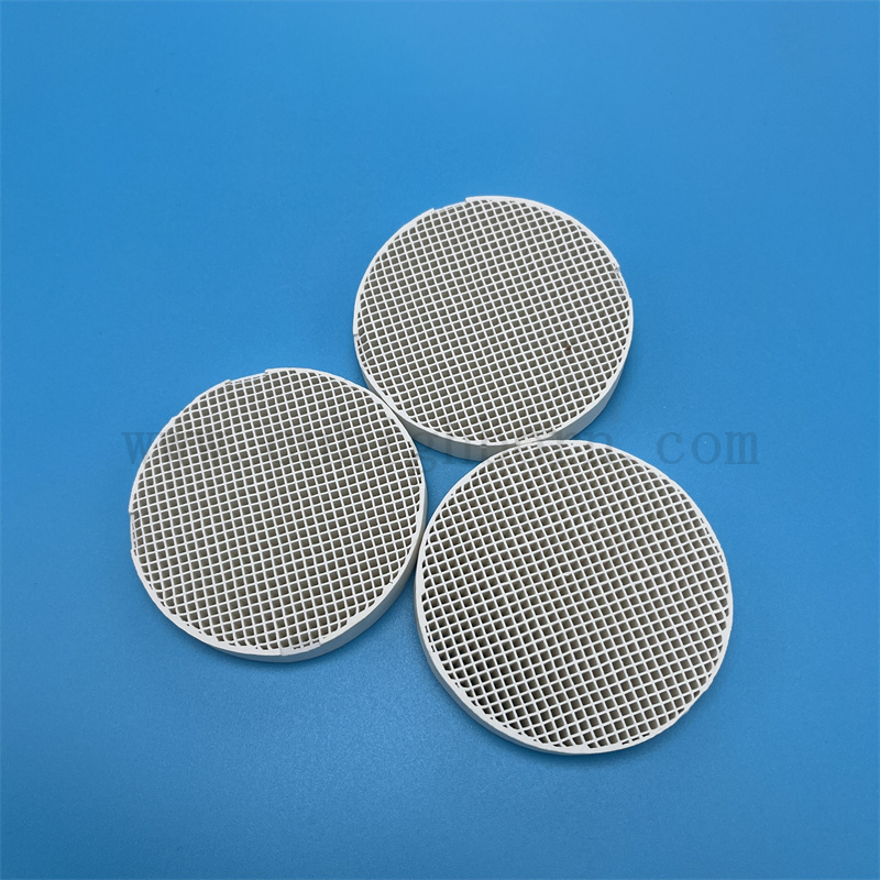 Mullite Cordierite Ceramic Dental Tray Honeycomb Ceramic Plate