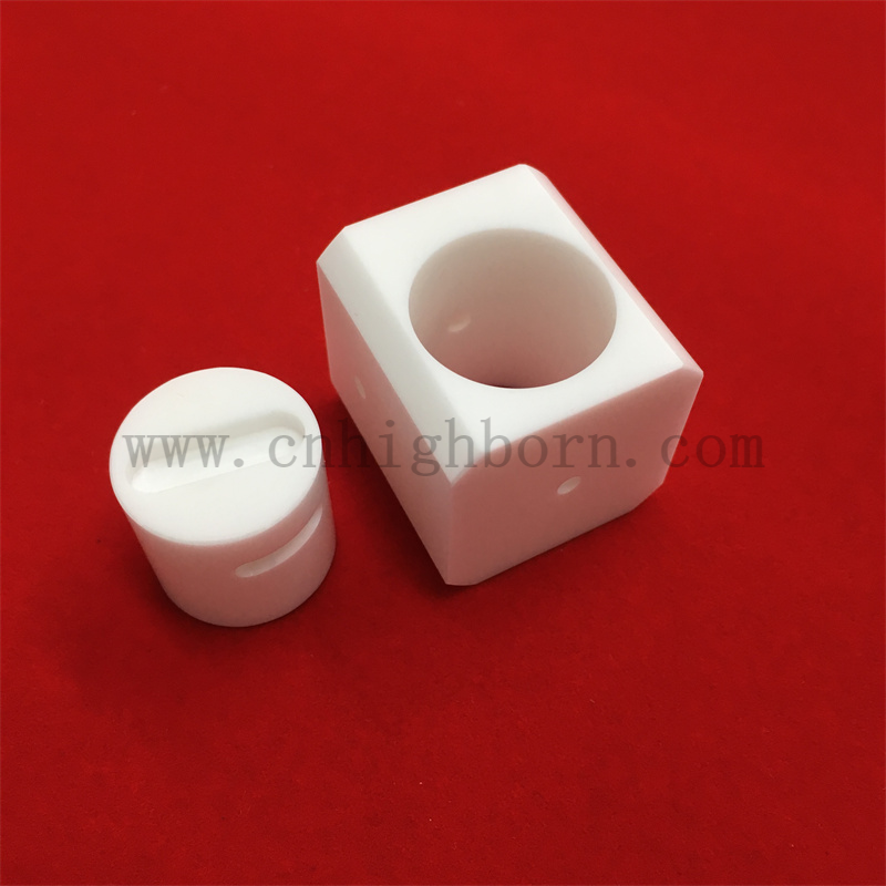 Pure White ZrO2 Ceramic Parts High Precision Accessory Zirconia Ceramic Components 