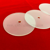 Opaque Perforated Frosted Quartz Glass Plate Quartz Optical Lens