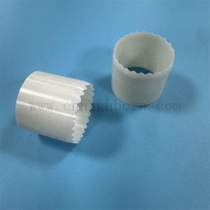 Surface Polishing Zirconia Large Diameter Tube Insulator ZrO2 Ceramic Irregular Pipe