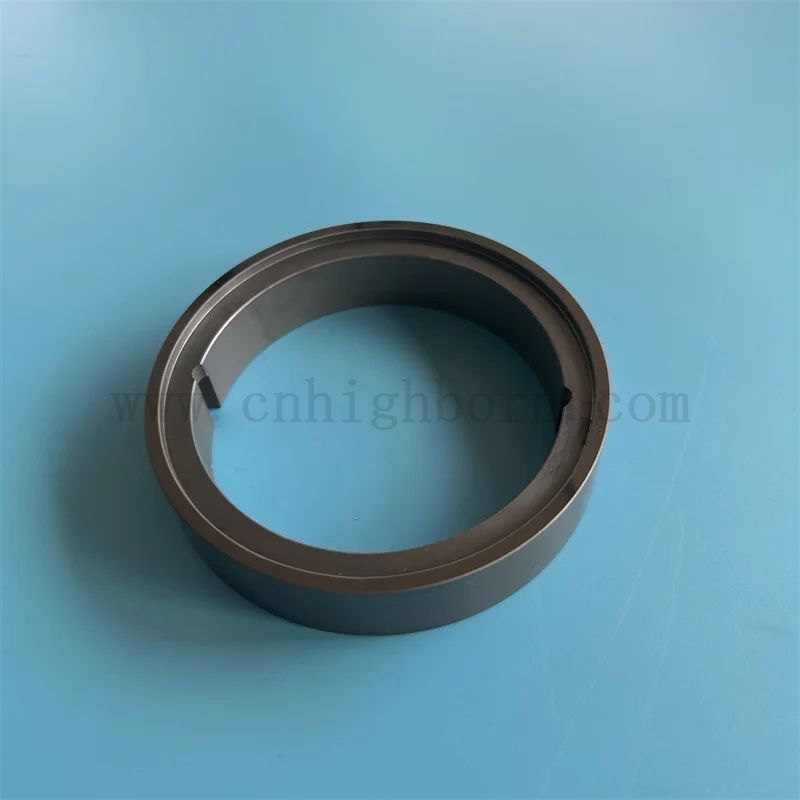 Insulator Silicon Carbide Bush Reaction Sintered Black SiC Ceramic Ring