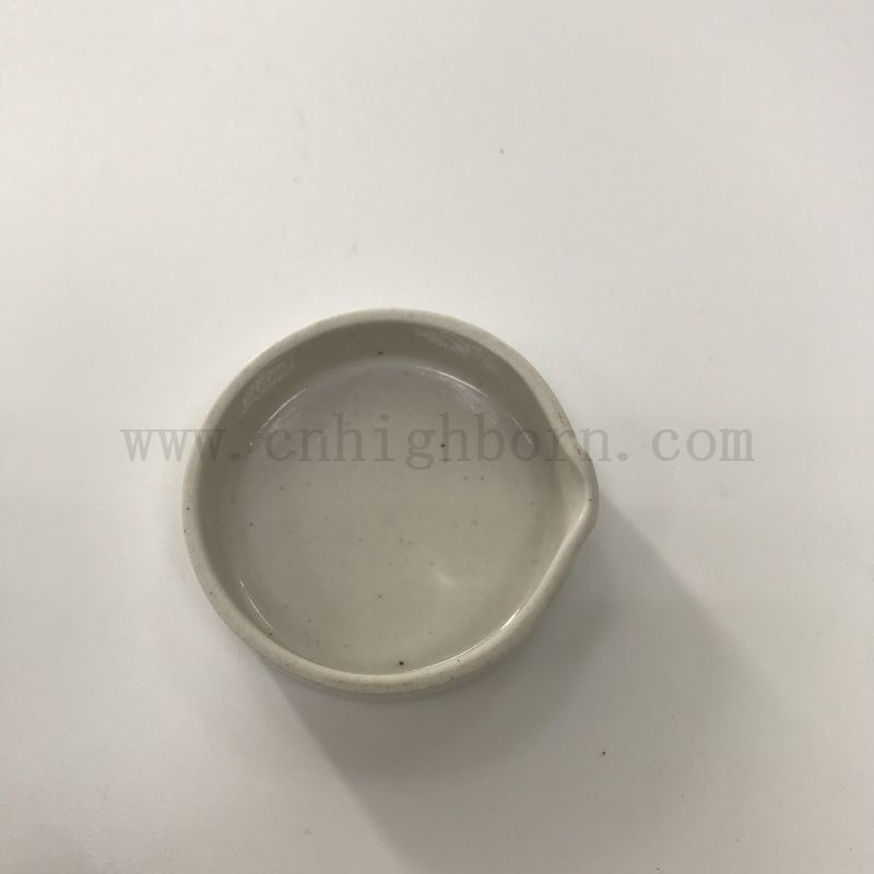 52x14mm Flat Bottom Porcelain Evaporating Pan Laboratory Cylindrical Ceramic Evaporation Dish