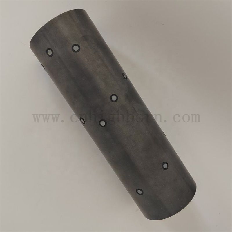 Customized High Temperature Resistant Silicon Carbide SiC Ceramic Tube Dust Accessories for Industrial Furnace