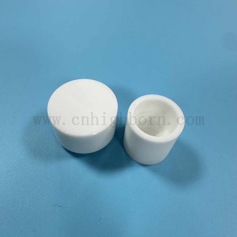 3 mol Yttria Stabilized Zro2 Ceramic Melting Crucible Zirconia Pot with Good Polished Surface