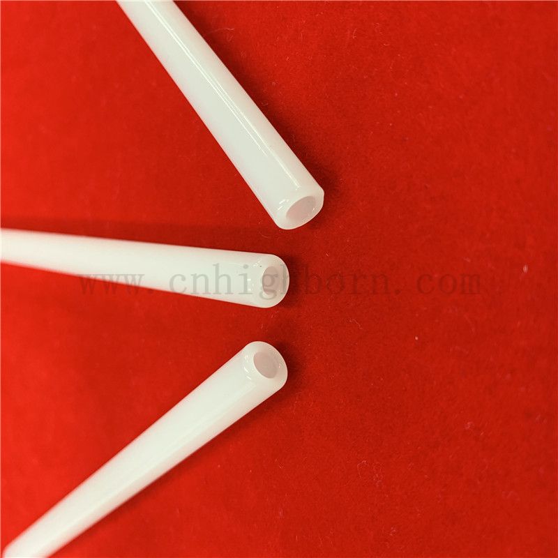 Customized Size Opaque Fused Silica Quartz Glass Tube