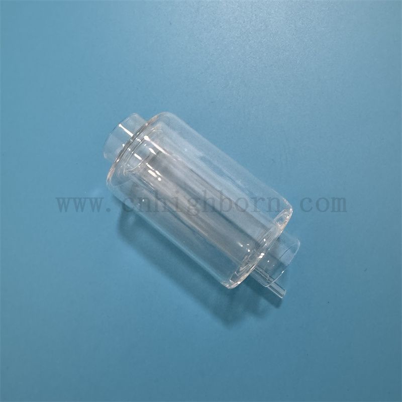 Heat And Corrosion Resistant Customized Double Layer Transparent Quartz Glass Tube
