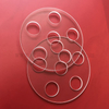 Customized Laser Drilled Transparent Silica Glass Sheet Quartz Plate with Holes