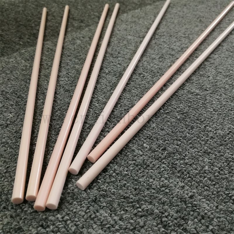 Polished Wear-resistant 95 Alumina Ceramic Rod Pink Al2o3 Ceramic Bar