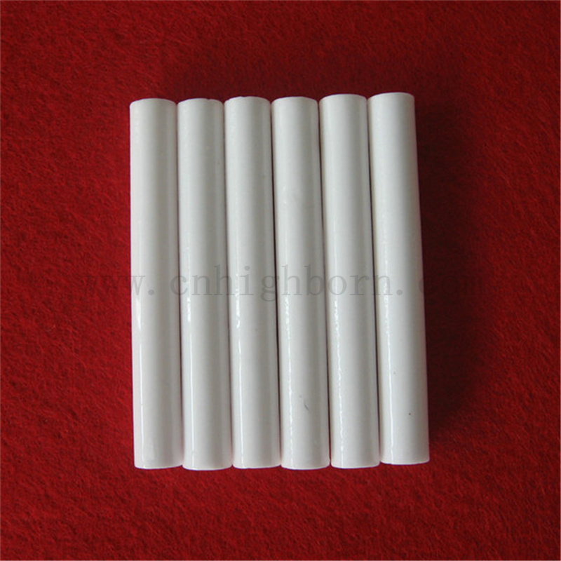 Customized Alumina Electrode Tube Glazed Al2O3 Ceramic Igniter Pipe