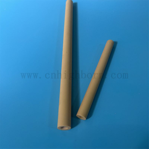 Durable Magnesium-Enhanced ZrO2 Tube Yellow Zirconia Ceramic Pipe