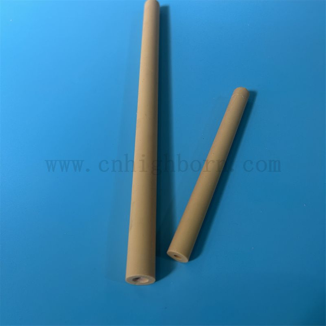 Durable Magnesium-Enhanced ZrO2 Tube Yellow Zirconia Ceramic Pipe