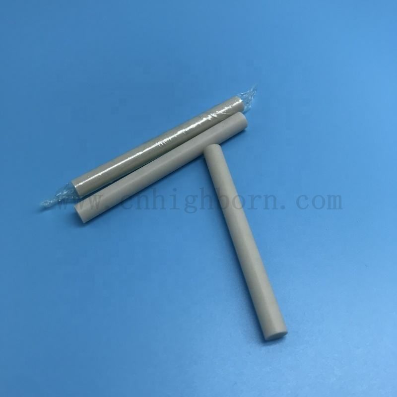 Aluminum Nitride AlN Ceramic Rod 170W/mK Heat Transfer Ceramic Shaft Bar