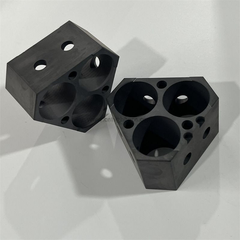 Silicon Carbide Triangular 3-Cavity Fixture SIC Component
