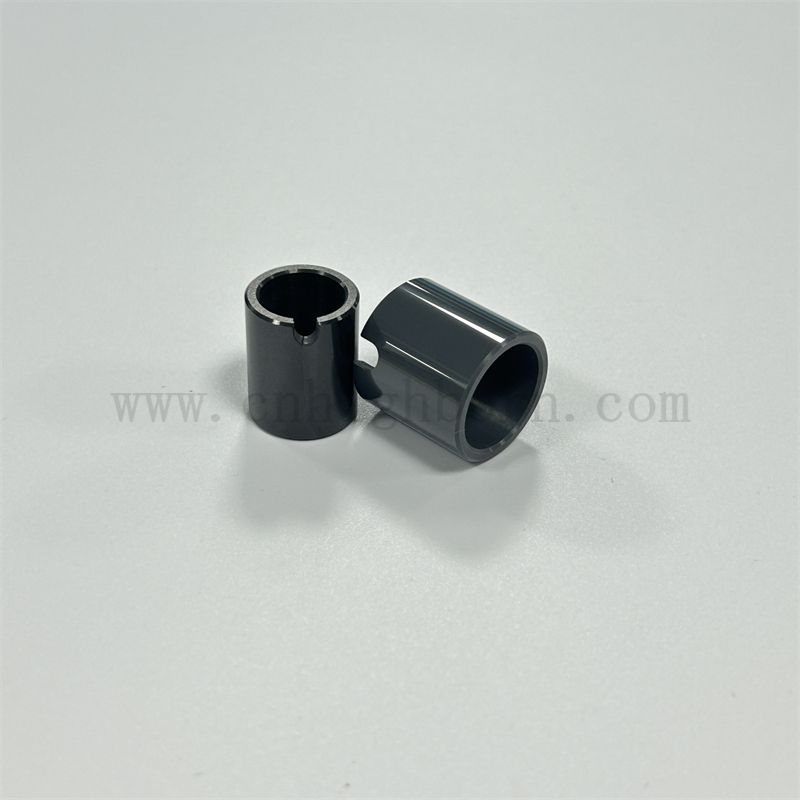 Customized Industrial Black Zirconia Ceramic Tube High Precision Bush Sleeve Pipe Zro2 Ceramic Parts for Structure Application